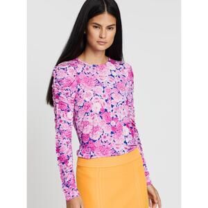 Stine Goya Carlin Top Rose Printed Size Large